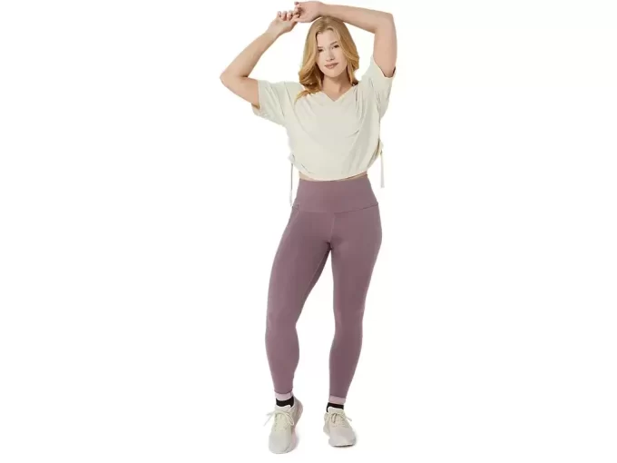 NAGINO FLEX HEATHER KORTÆRMET TOP