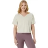 NAGINO FLEX HEATHER KORTÆRMET TOP