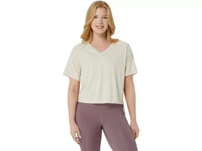 NAGINO FLEX HEATHER KORTÆRMET TOP
