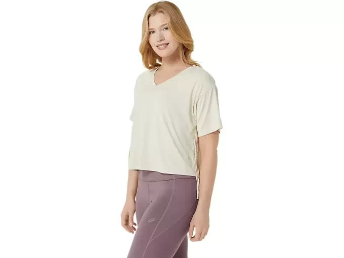 NAGINO FLEX HEATHER KORTÆRMET TOP