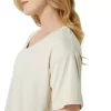 NAGINO FLEX HEATHER KORTÆRMET TOP