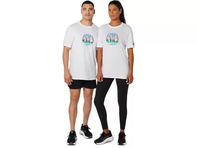 UNISEX ASICS HYLDER VORES HJEMME-T-SHIRT MED KORTÆRM UNISEX ASICS HYLDER VORES HJEMME-T-SHIRT MED KORTÆRM