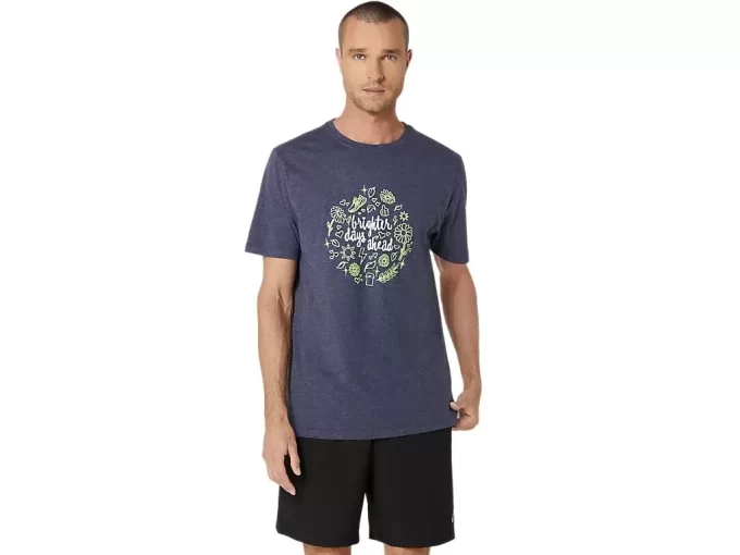 UNISEX ASICS LYSERE DAGE FORUDE KORTÆRMET T-SHIRT UNISEX ASICS LYSERE DAGE FORUDE KORTÆRMET T-SHIRT