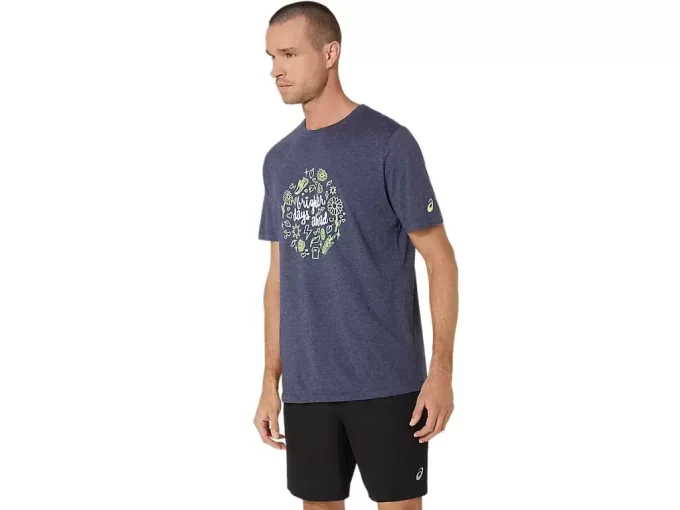 UNISEX ASICS LYSERE DAGE FORUDE KORTÆRMET T-SHIRT UNISEX ASICS LYSERE DAGE FORUDE KORTÆRMET T-SHIRT