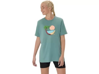 UNISEX ASICS PALM IN THE SUN KORTÆRMET T-SHIRT