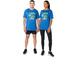 UNISEX ASICS RUN OUTSIDE CLUB KORTÆRMET T-SHIRT