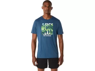 UNISEX ASICS RUN OUTSIDE CLUB KORTÆRMET T-SHIRT