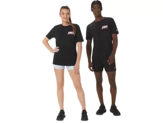 UNISEX ASICS SMSB 1977 RUN CLUB KORTÆRMET T-SHIRT