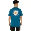 UNISEX ASICS T-SHIRT MED DAISY-PRINT PÅ BAGSIDEN OG KORTÆRMET UNISEX ASICS T-SHIRT MED DAISY-PRINT PÅ BAGSIDEN OG KORTÆRMET